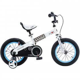 RoyalBaby Buttons Blue 14 inch Kid's bike With Training Wheels