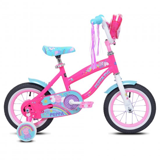Peppa Pig 12\" Girl\'s Bike, Pink/Blue