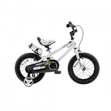 Royalbaby Freestyle 12 In. Kid's bike, White (Open Box)