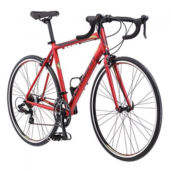 Schwinn Volare 1400 bike 700C, Men\'s Drop Bar Road, Matte Red