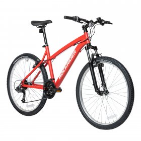 Decathlon Rockrider ST50, 21 Speed Aluminum Mountain Bike, 26", Unisex, Red, Extra Large