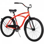 Huffy 26 In. Cranbrook Men's Classic Beach Cruiser Comfort Bike, Red