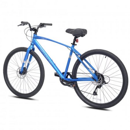 Kent bike 27.5 In. Wanderer Men's Aluminum All-Terrain Bike with Dual Disc Brakes and 9 Speeds, Blue