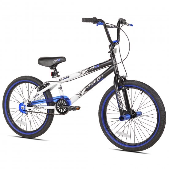 Kent bike 20\" Boy\'s Ambush BMX Bike, Black/Blue