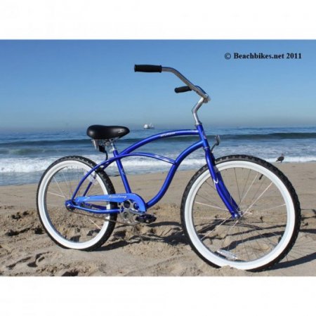 24" Firmstrong Urban Man Single Speed Beach Cruiser bike, Royal Blue