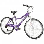 Kent bike 26 In. Avalon Comfort Women's Full Suspension Hybrid Bike, Purple