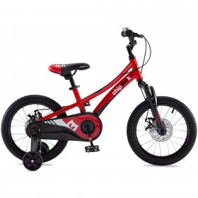 Royalbaby Boys Girls Kids Bike 16inch Explorer bike Front Suspension Aluminum Child's Cycle with Disc Brakes Red
