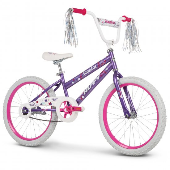 Huffy 20 inch Sea Star Girl\'s Sidewalk bike, purple and pink