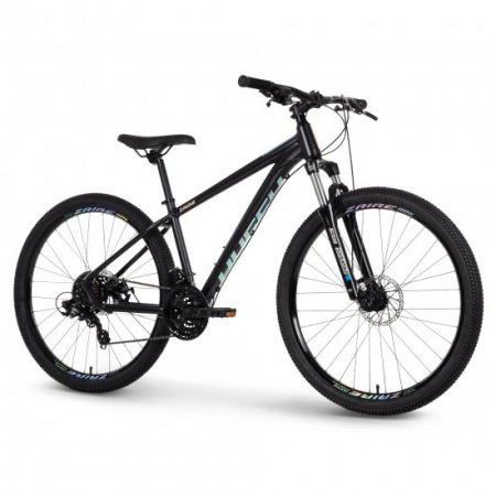 Huffy Zaire Mens' 27.5" 21 Speed Aluminum Hardtail Mountain bike, Black