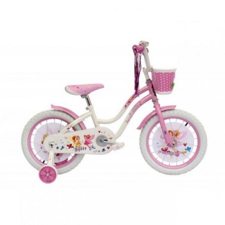 Micargi ELLIE-G-16-WHI-PK 16 in. Girls bike, 44, White and Pink