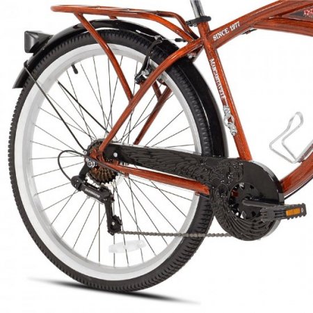 Kent 26" Margaritaville Men's Cruiser Bike, Wood Grain Color