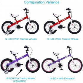 RoyalBaby Honey Lilac 16 inch Kids Bike with Kickstand and Training Wheels