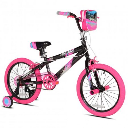 Kent bike 18 inch Girl's Sparkles bike, Black and Pink