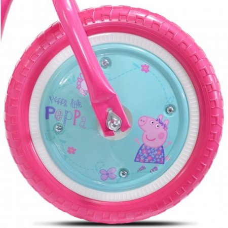 KaZAM Peppa Pig Child's Balance Bike, Pink Blue