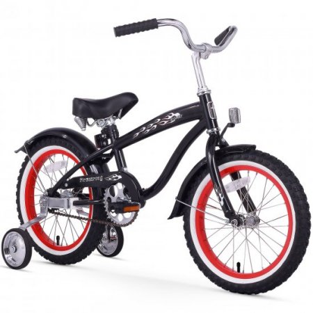 Firmstrong Bruiser , 16", Boy's, Single Speed, Black/Red