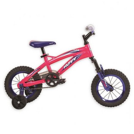 Huffy Flair Kids Girls 12 Inch Bike bike with Training Wheels, Ages 3 to 5