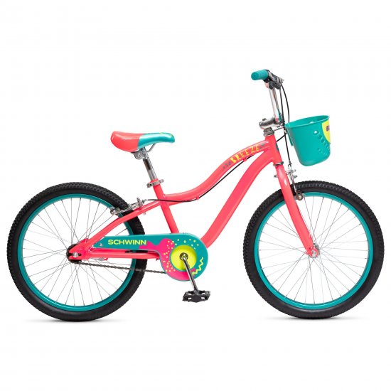 Schwinn Breeze Kids Bike, 20 in. with Basket, Girls, Pink