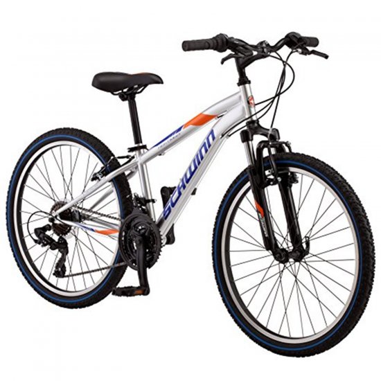 Schwinn High Timber bike-Color:Silver,Size:24\",Style:Boy\'s ATB