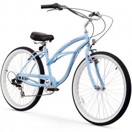 26" Firmstrong Urban Lady Seven Speed Women's Beach Cruiser Bike, Baby Blue