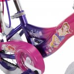 Huffy 22450 Disney Minnie Mouse Girls' Bike with Training Wheels 12-inch Bundle with Drawstring Bag for Daily Use, 16-in-1 Multi-Function Bike Repair Tool Kit and Cleaning Cloth