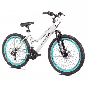 Kent bike 26 In. KZR Mountain Women's Bike, White and Teal Rim