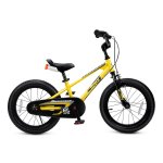 RoyalBaby EZ Kids Bike Easy Learn Balancing to Biking 16 Inch Balance & Pedal bike Instant Assembly for Boys Girls Ages 4-7 Years Yellow