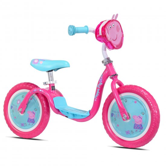 KaZAM Peppa Pig Child\'s Balance Bike, Pink Blue